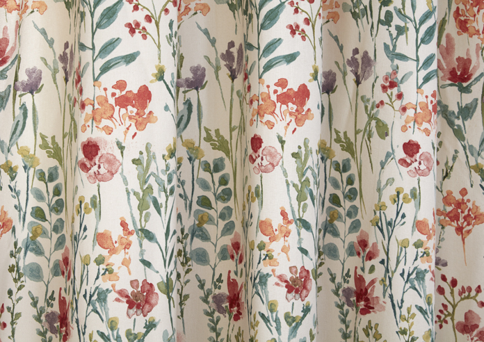 Amaryllis Pencil Pleat, Multi - Ready Made Curtains - Image 5